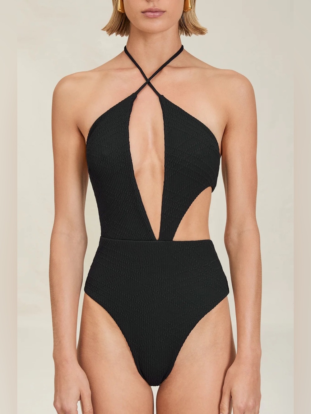New DEVON WINDSOR - AZARIA FULL PIECE - BLACK XS